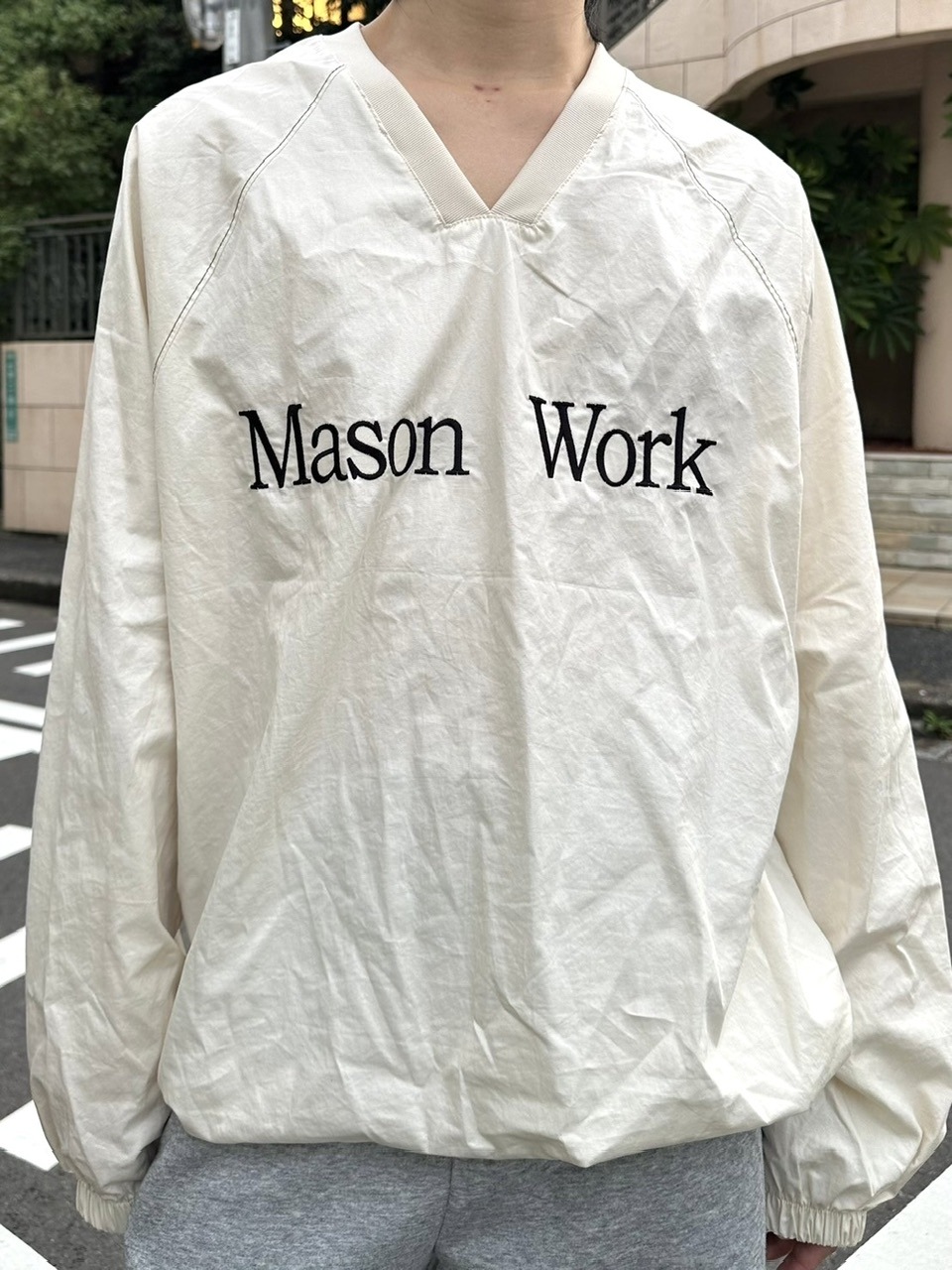 【LUV CODE】coating v neck top (2color)