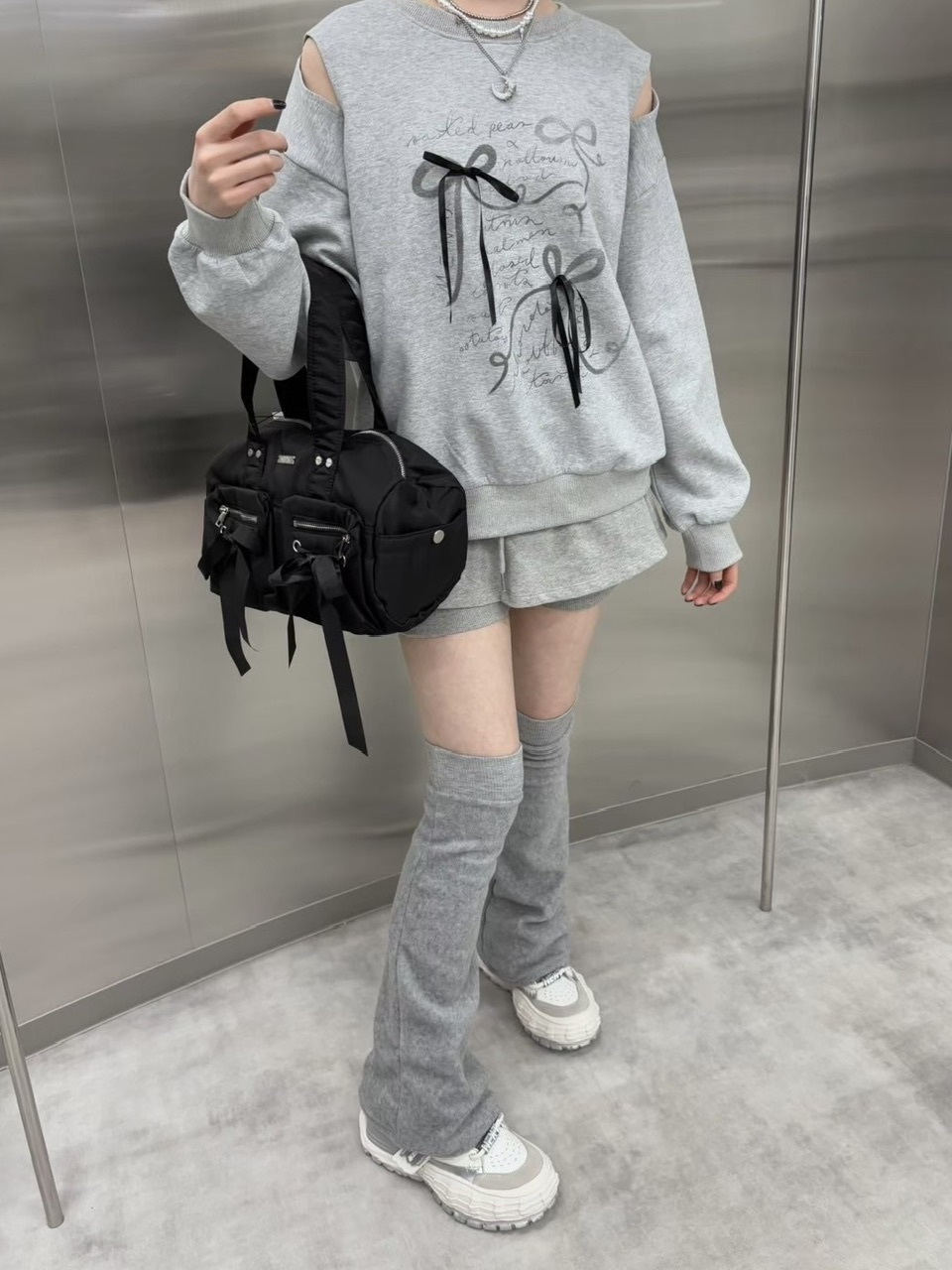 受注制【nmtc +】simple flare legwarmer (3color)