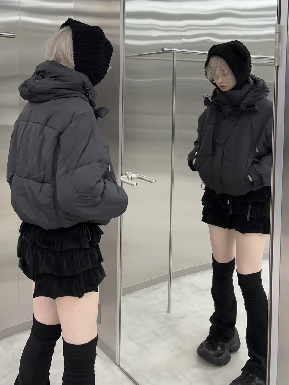 受注制【nmtc +】simple flare legwarmer (3color) | OUR BRAND,nmtc +