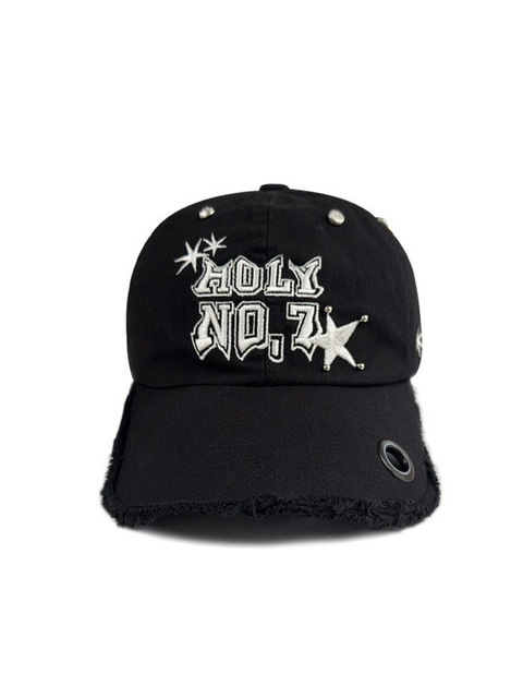 キャップ HOLYNUMBER7 Holly embroidered velvet ball cap 再入荷【HOLY NUMBER 7】HOLY STAR BALL CAP | OUR BRAND,HOLY