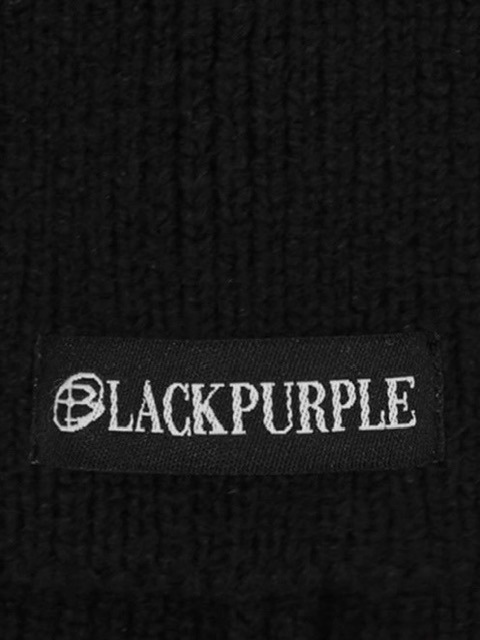 【BLACKPURPLE】24FW★ Mew-Mew Cat Eyelet Beanie 2/24再入荷【BLACK PURPLE】Mew-Mew Cat Eyelet Beanie | OUR