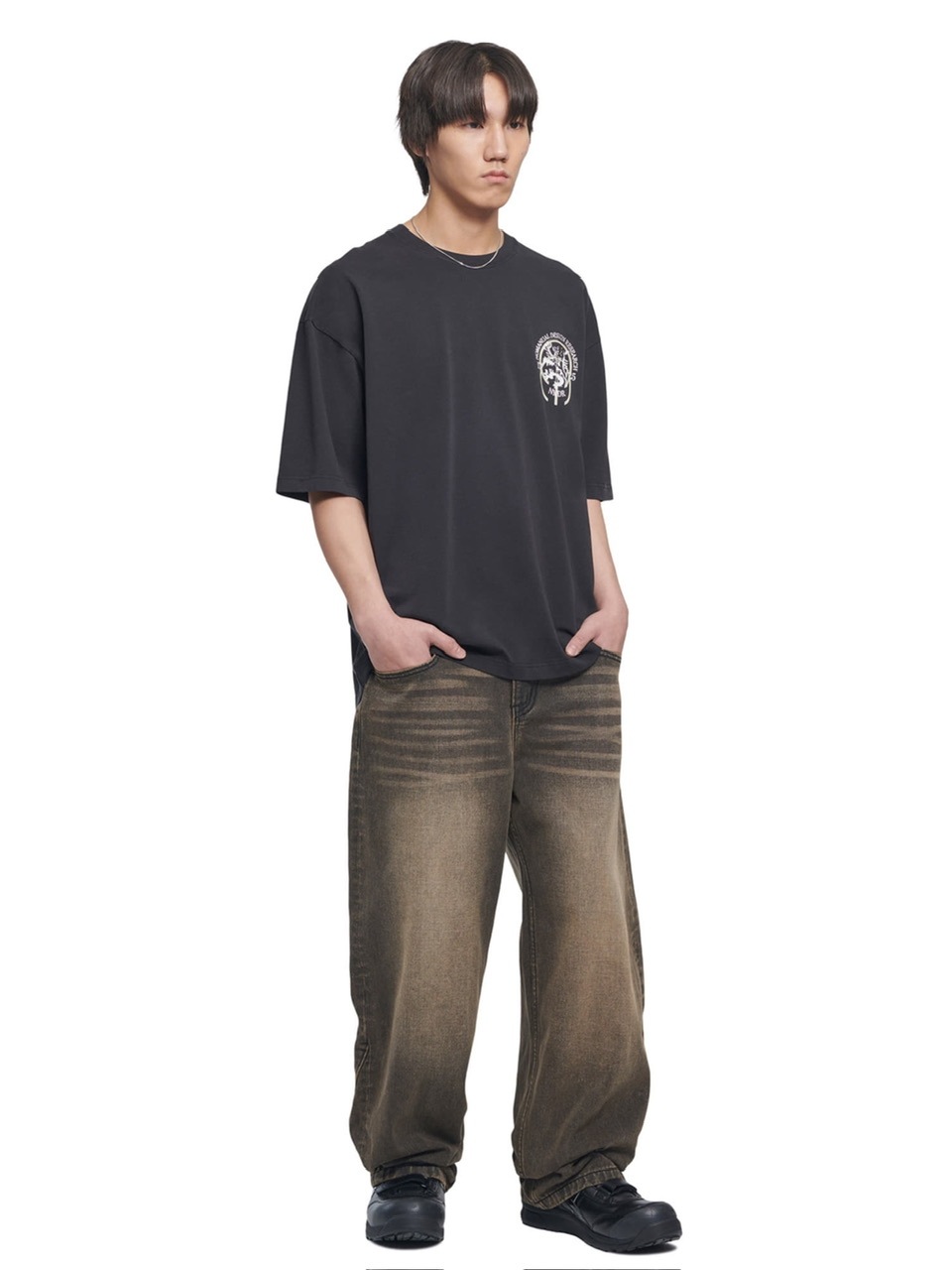 NOMANUAL】B.C.L DENIM PANTS / 【ノーマニュアル】ワイドデニム