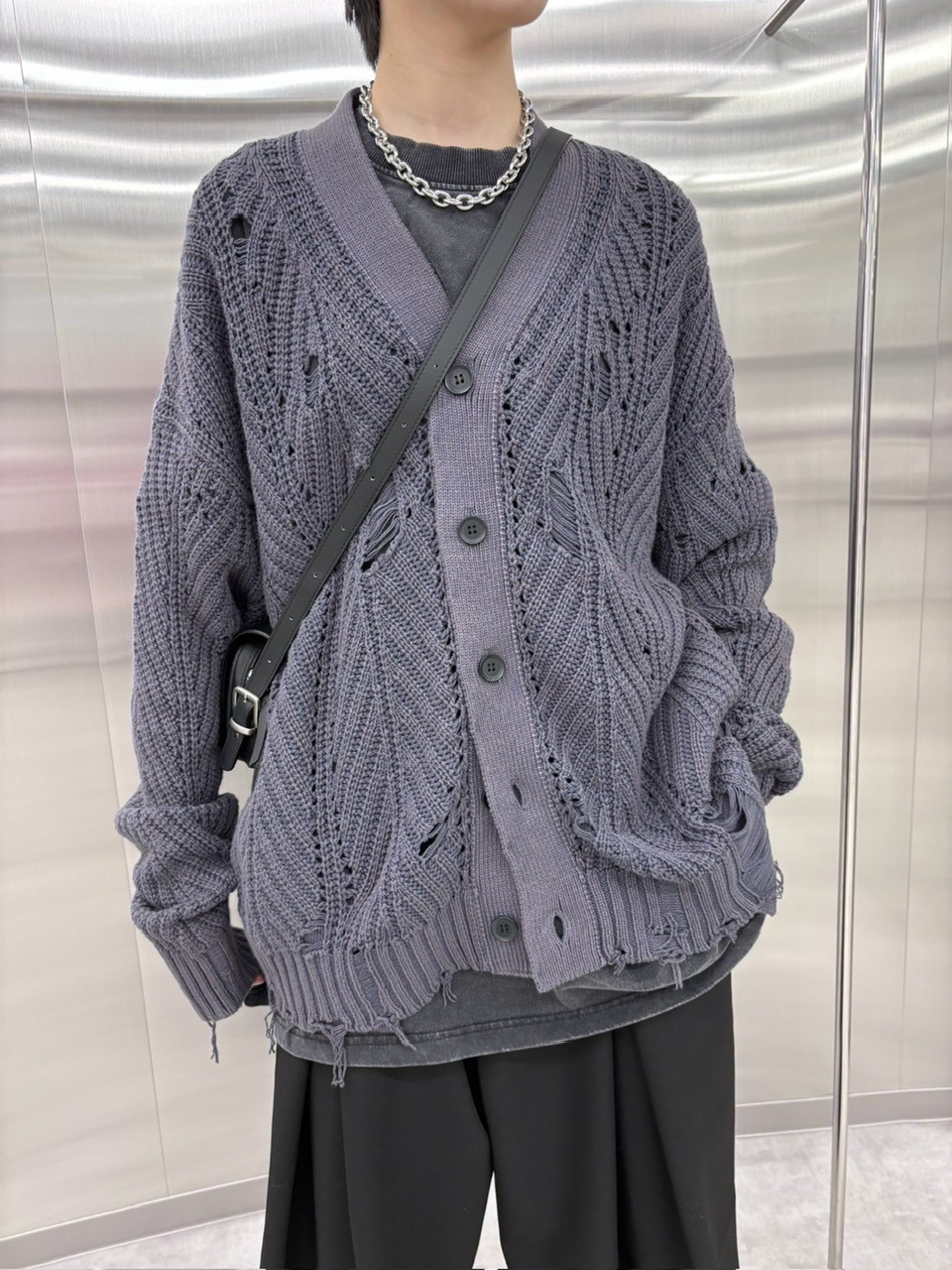 受注制【nmtc +】wash knit cardigan (2color)
