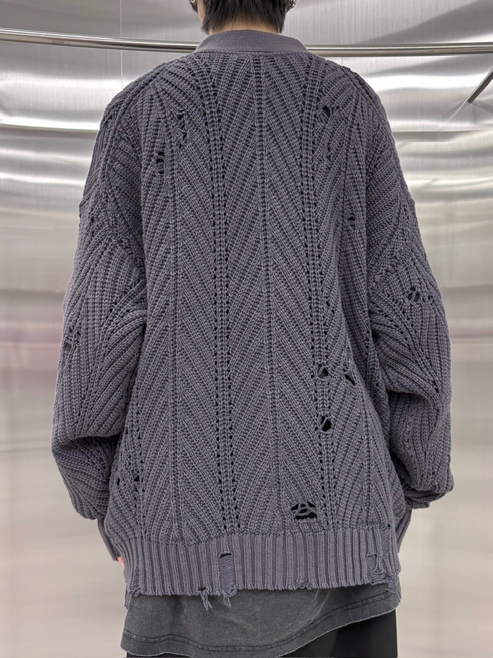 受注制【nmtc +】wash knit cardigan (2color)