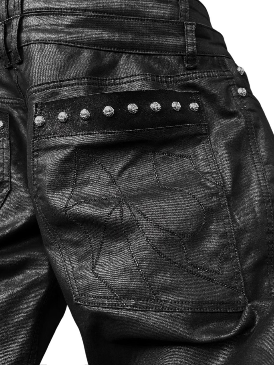 【UNIZ】8 Backs J-Cut Pants / 【ユニズ】ダーティーライクレイヤードバルーンデニムパンツ