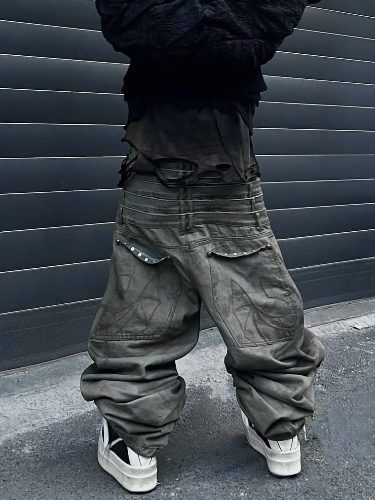 UNIZ】8 Backs J-Cut Pants / 【ユニズ】ダーティーライク