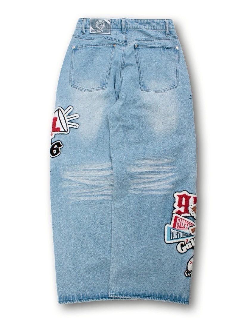【GALFY】ワッペンだらけデニム