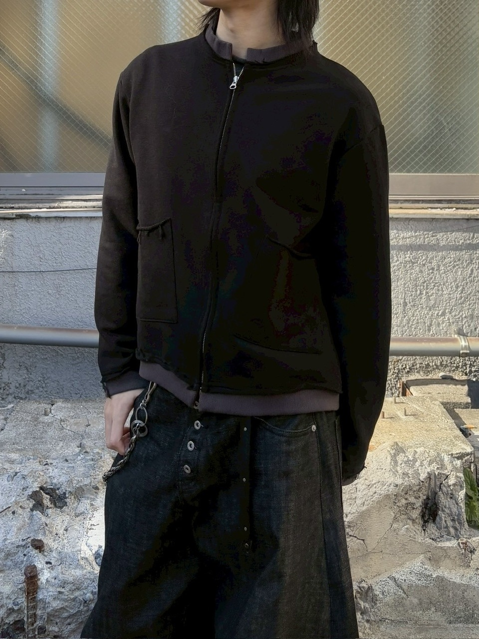 受注制【youll】layered zip up jacket (2color)