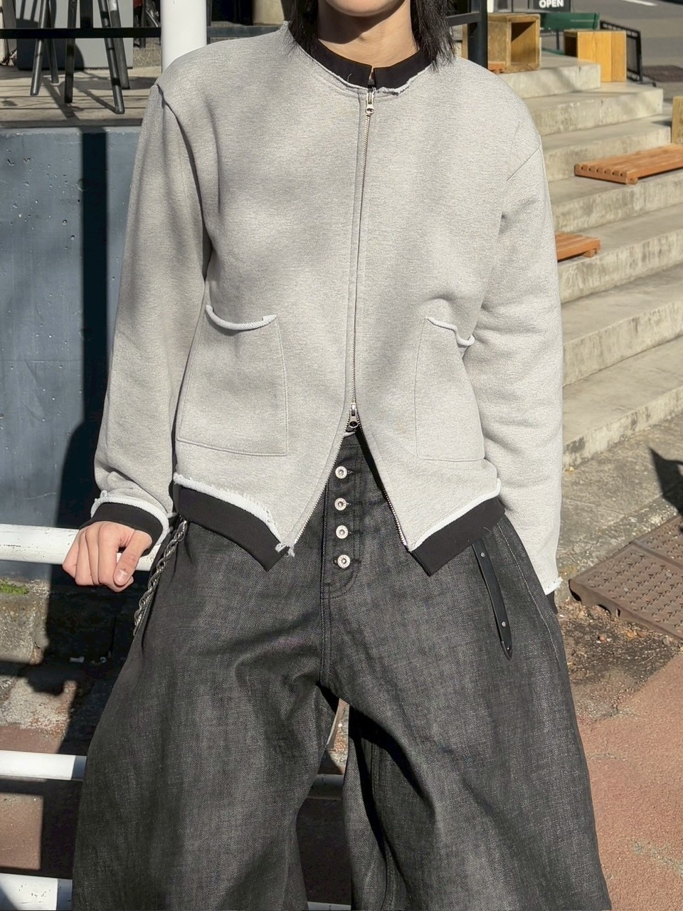 受注制【youll】layered zip up jacket (2color)