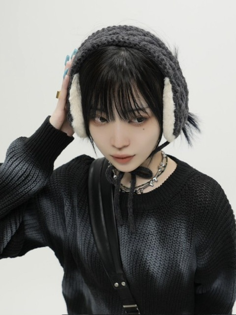 MARK&LONA マークアンドロナ 耳あて イヤーマフ 迷彩　スカルロゴ Never mind the XU】ear muffler (2color) / 【ネバーマインドザ