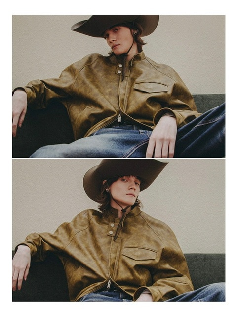 【ESC STUDIO】23FW★ 08 leather biker jacket ESC STUDIO】08 leather biker jacket | OUR BRAND,ESC STUDIO