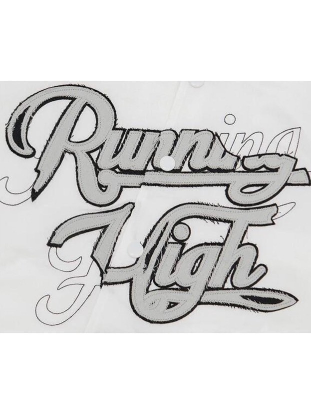 【runningHIGH】PATCH LOGO VARSITY JACKET