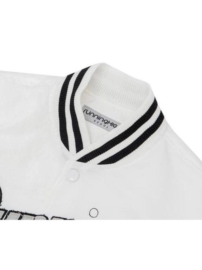 【runningHIGH】PATCH LOGO VARSITY JACKET