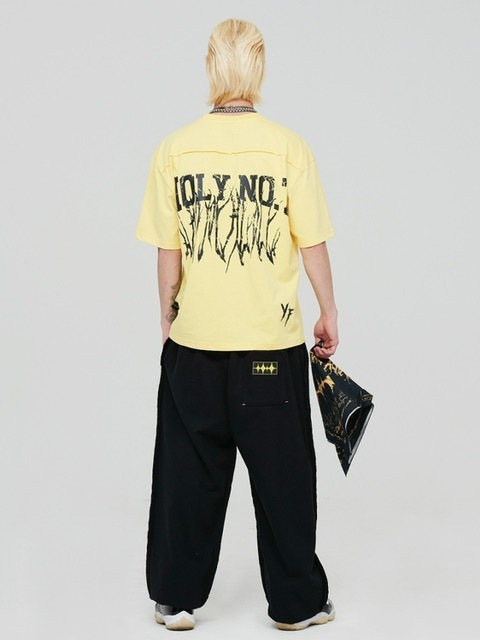 1/28再入荷【HOLY NUMBER 7】HOLYNUMBER7 X MBA Vintage graphic Stud Training Pants