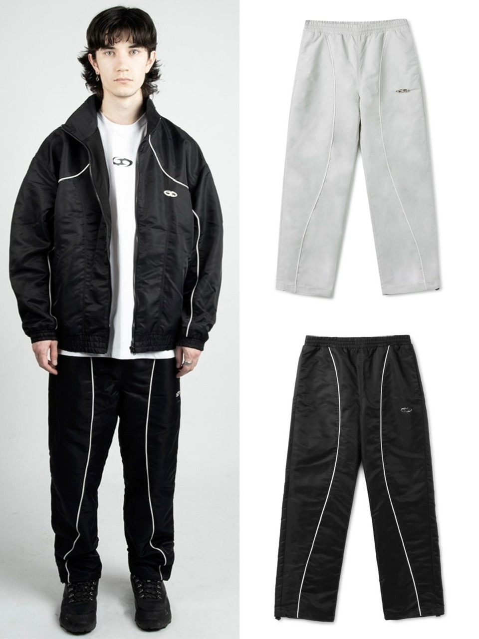 【GOTTER GALLERY】LOGO LINE SHELL NYLON PANTS