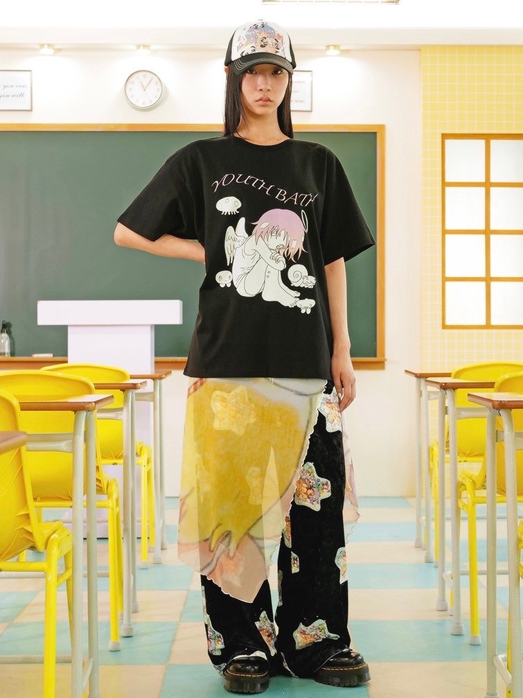 ★YOUTHBATH★YB X Oliwa Over-fit T-shirt_2401★正規品/人気 YOUTHBATH】YB X Oliwa Over-fit T-shirt_2406 | OUR BRAND
