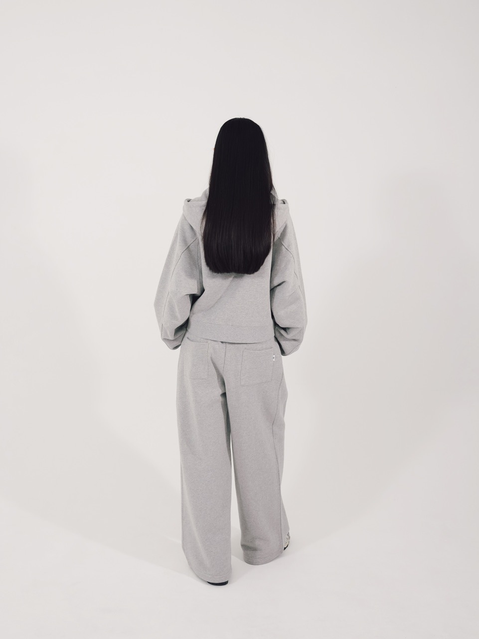 CS】cropped double zip hoodie (gray) | OUR BRAND,Chikashitsu +,CS