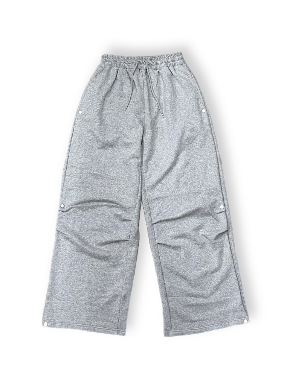 受注制【Chikashitsu +】side snap button sweat pants (2color