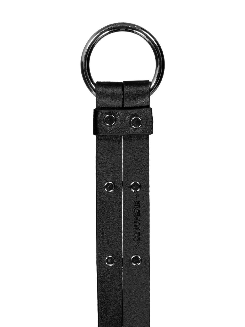 SETUP-EXE★韓国★人気★O-RING DOUBLE STRAP BELT / BLACK SETUP‐EXE】O-RING DOUBLE STRAP BELT | OUR BRAND,SETUP-EXE