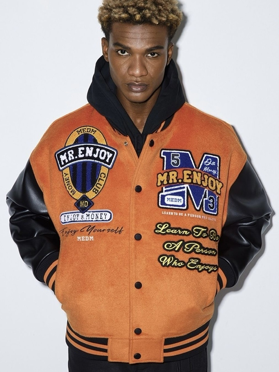 MR. ENJOY DA MONEY】BASIC EMBROIDERED BASEBALL JERSEY | OUR BRAND