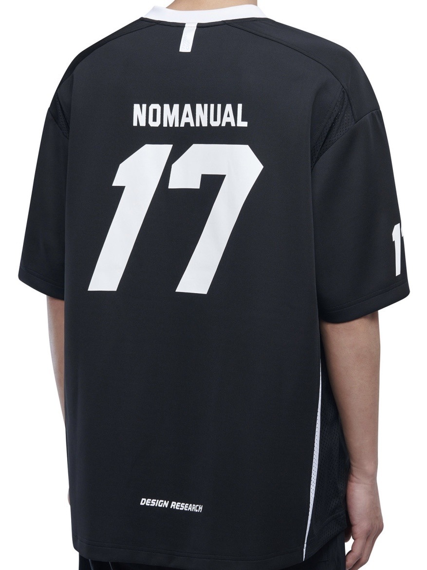 人気★NOMANUAL★17 MESH BLOCK FOOTBALL JERSEY NOMANUAL】17 MESH BLOCK FOOTBALL JERSEY | OUR BRAND,NOMANUAL