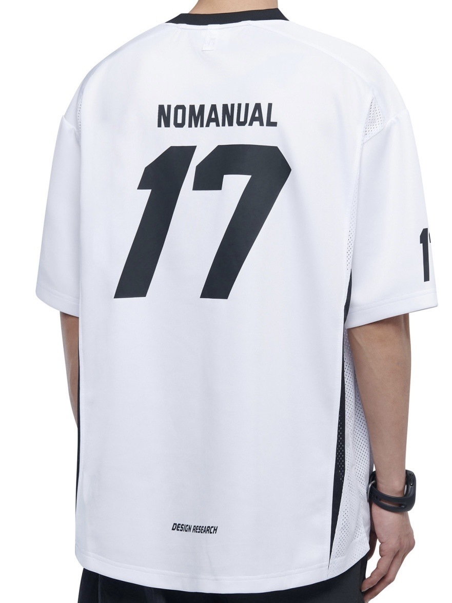 人気★NOMANUAL★17 MESH BLOCK FOOTBALL JERSEY NOMANUAL】17 MESH BLOCK FOOTBALL JERSEY | OUR BRAND,NOMANUAL