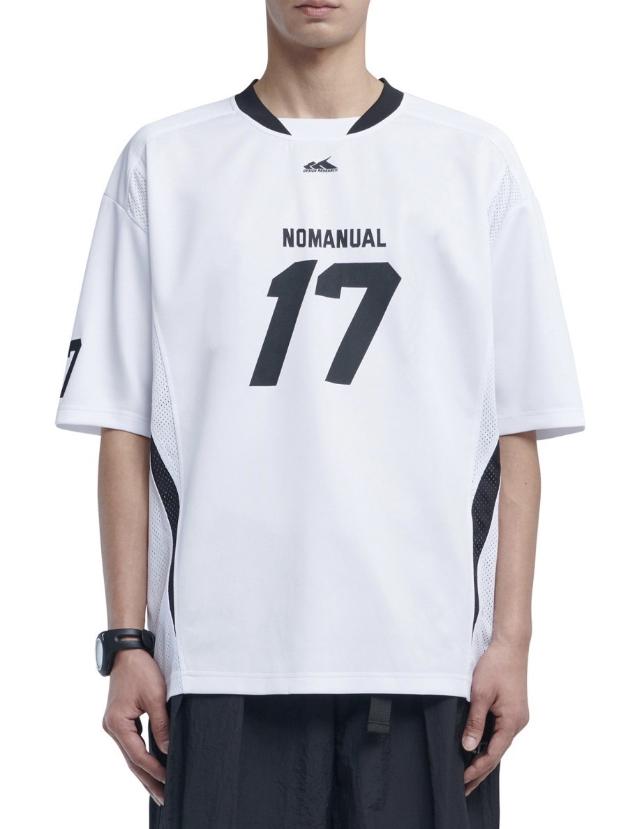 日本未入荷NOMANUALの17 MESH BLOCK FOOTBALL JERSEY 全2色 NOMANUAL】17 MESH BLOCK FOOTBALL JERSEY | OUR BRAND,NOMANUAL