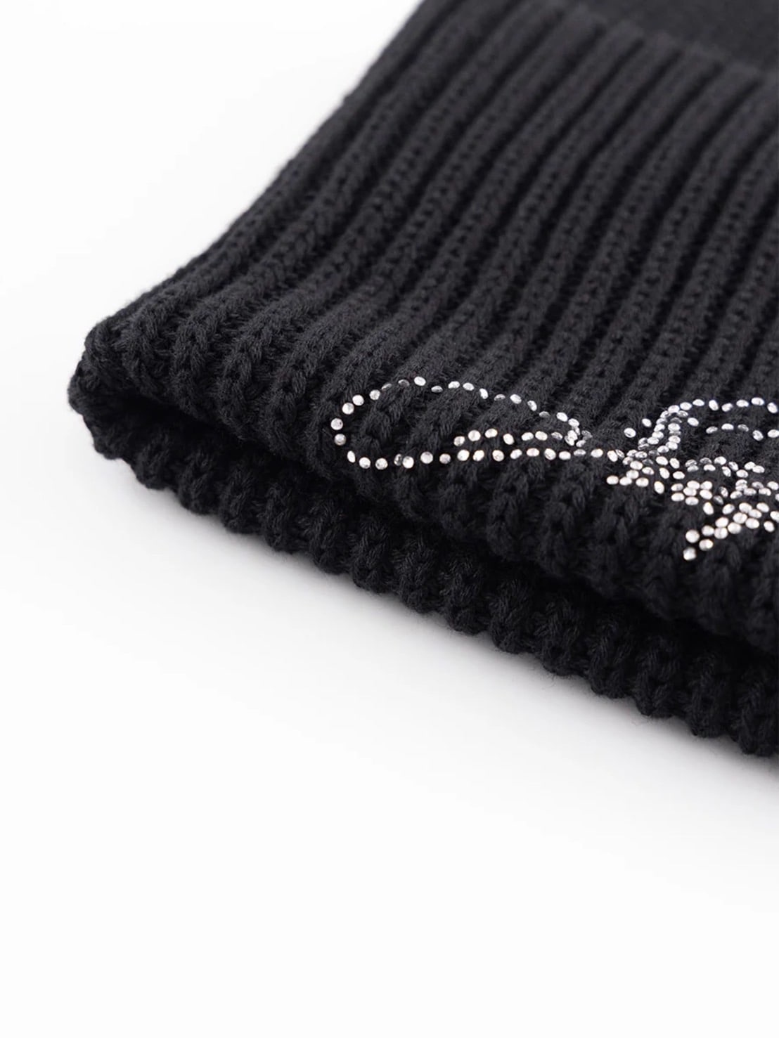 SUPPLIER】CROSS RHINESTONE BBALACLAVA BEANIE