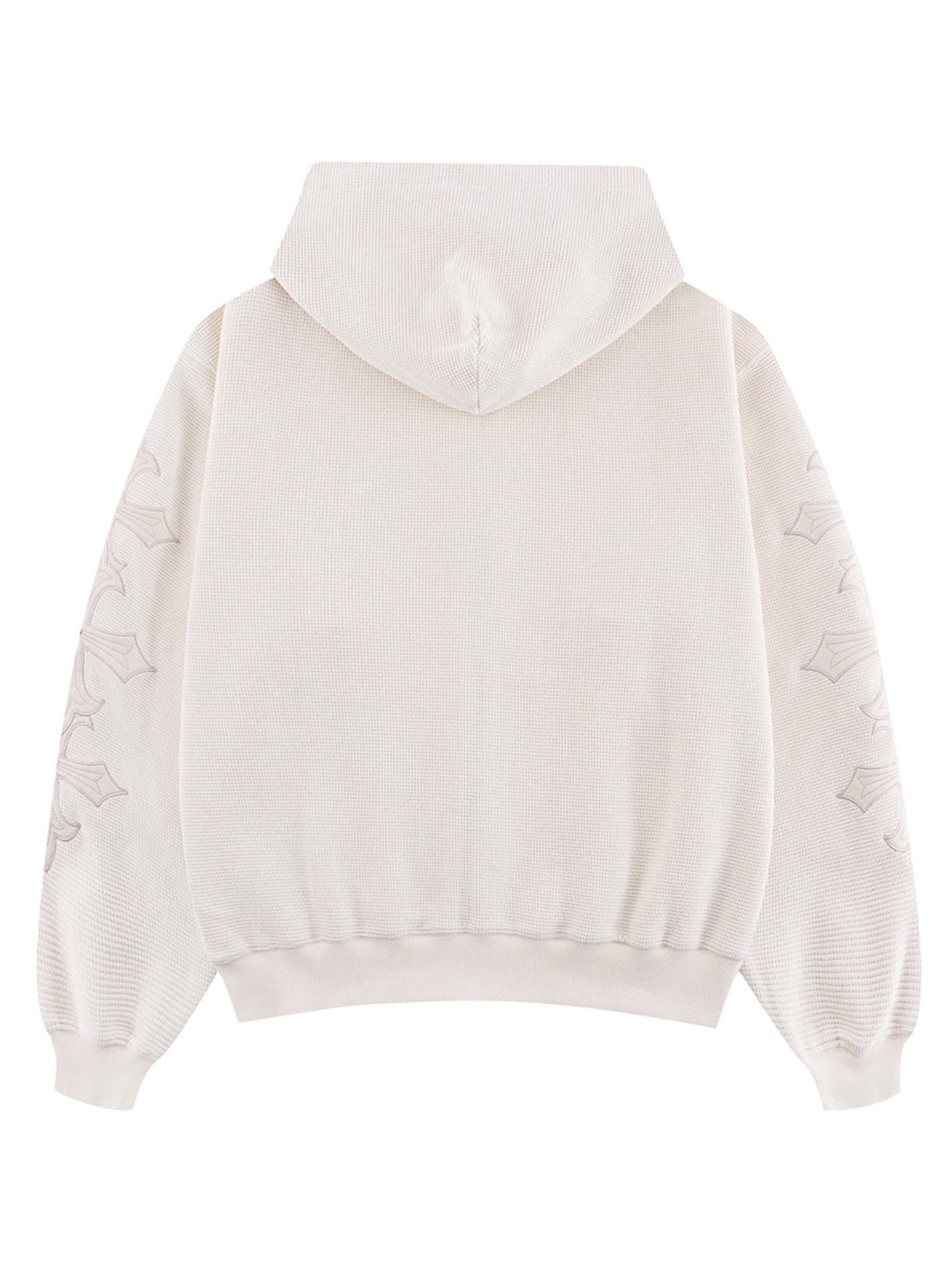 SUPPLIER】Cross Leather Patch Thermal Zip Hoodie / 【サプライヤー