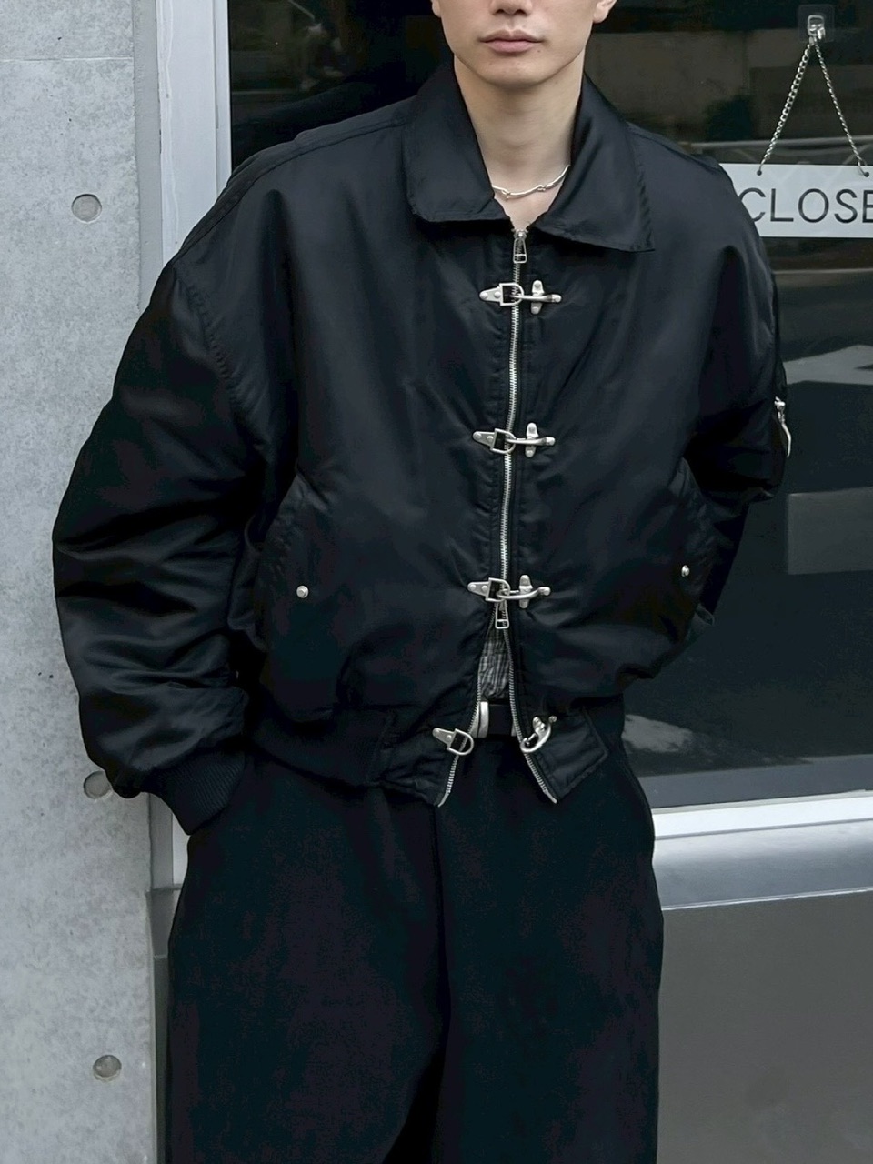 大阪店WEB限定【Chikashitsu +】fireman MA-1 jacket