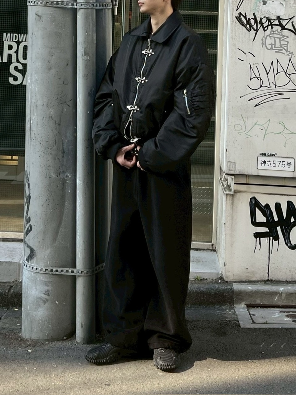 大阪店WEB限定【Chikashitsu +】fireman MA-1 jacket