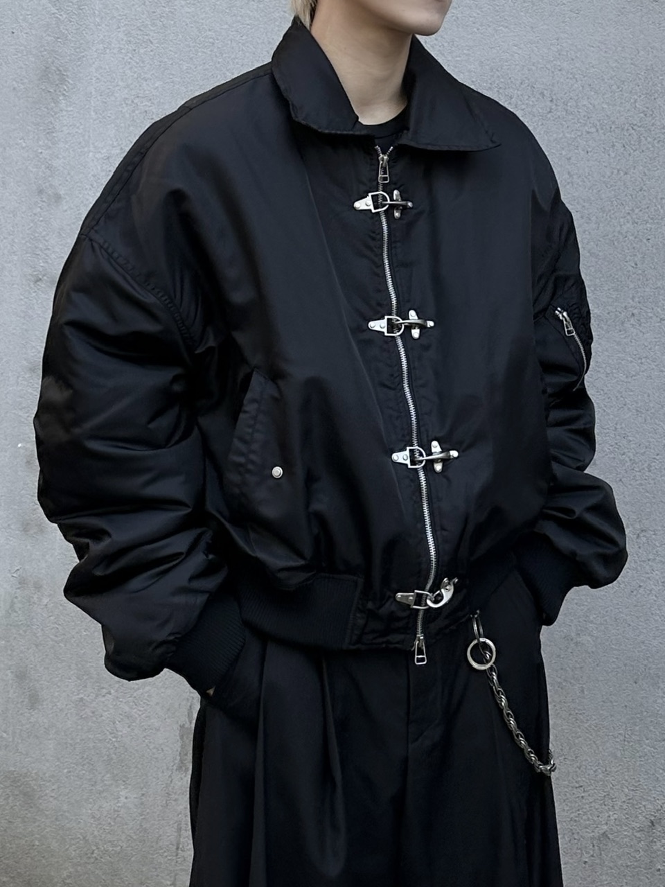 大阪店WEB限定【Chikashitsu +】fireman MA-1 jacket