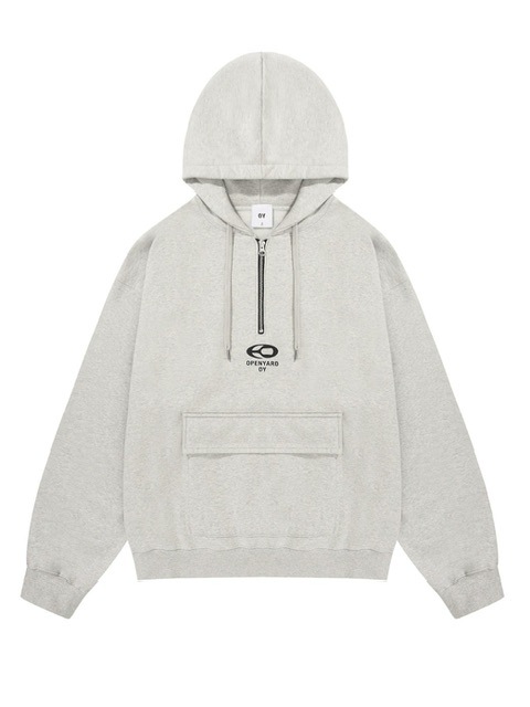 ★OY★S.L HALF ZIPPER HOODIE-GREY★正規品/韓国直送料込/人気 OY】S.L HALF ZIPPER HOODIE | OUR BRAND,OY | PRESSING WEB SHOP