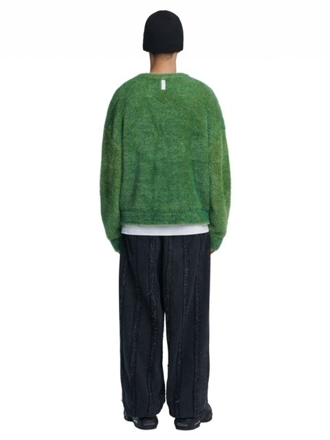 【NOMANUAL】CROPPED HAIRY KNIT (15color)