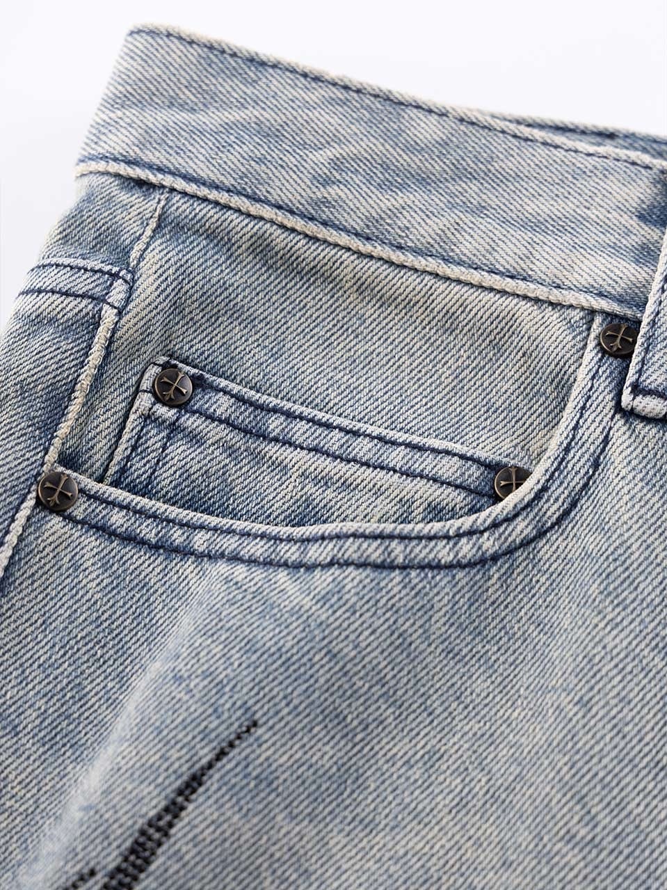 サプライヤー　Tribal Rhinestone Denim Shorts SUPPLIER】Tribal Rhinestone Denim Shorts | OUR BRAND