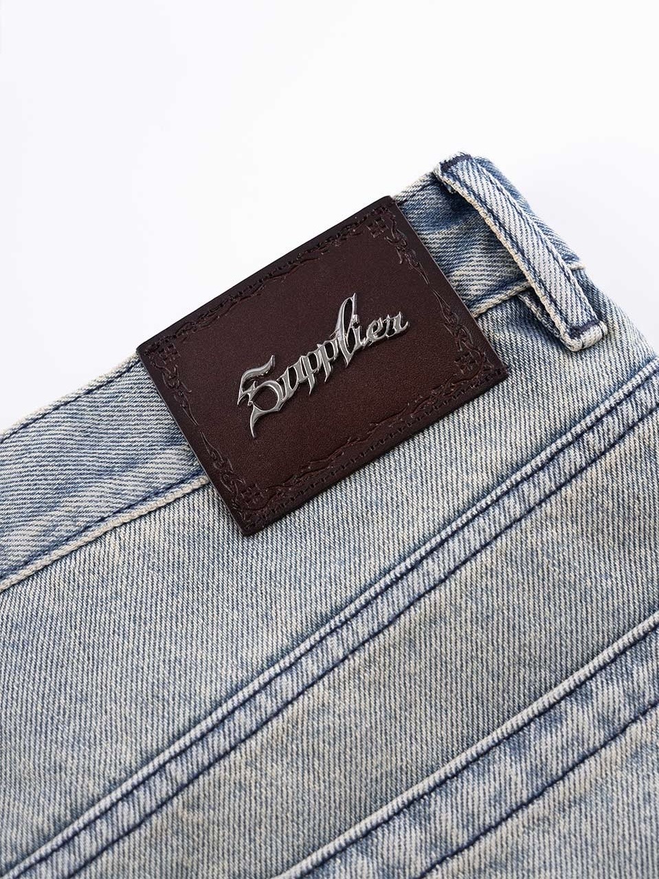 SUPPLIER】Tribal Rhinestone Denim Shorts | OUR BRAND