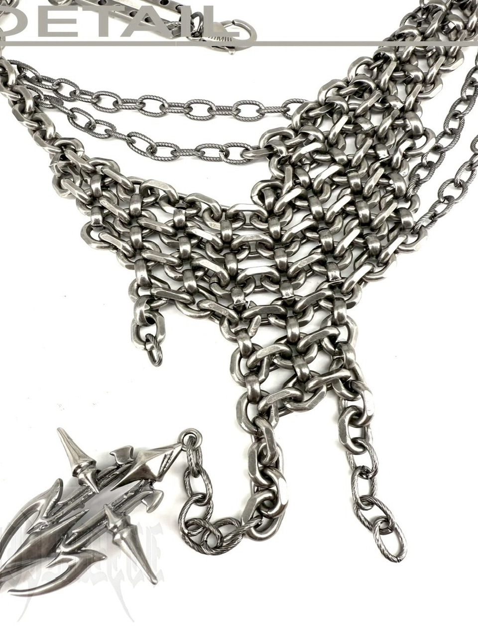 IIIMIII】Layered Gothic Spike Chain Necklace / 【イアミ