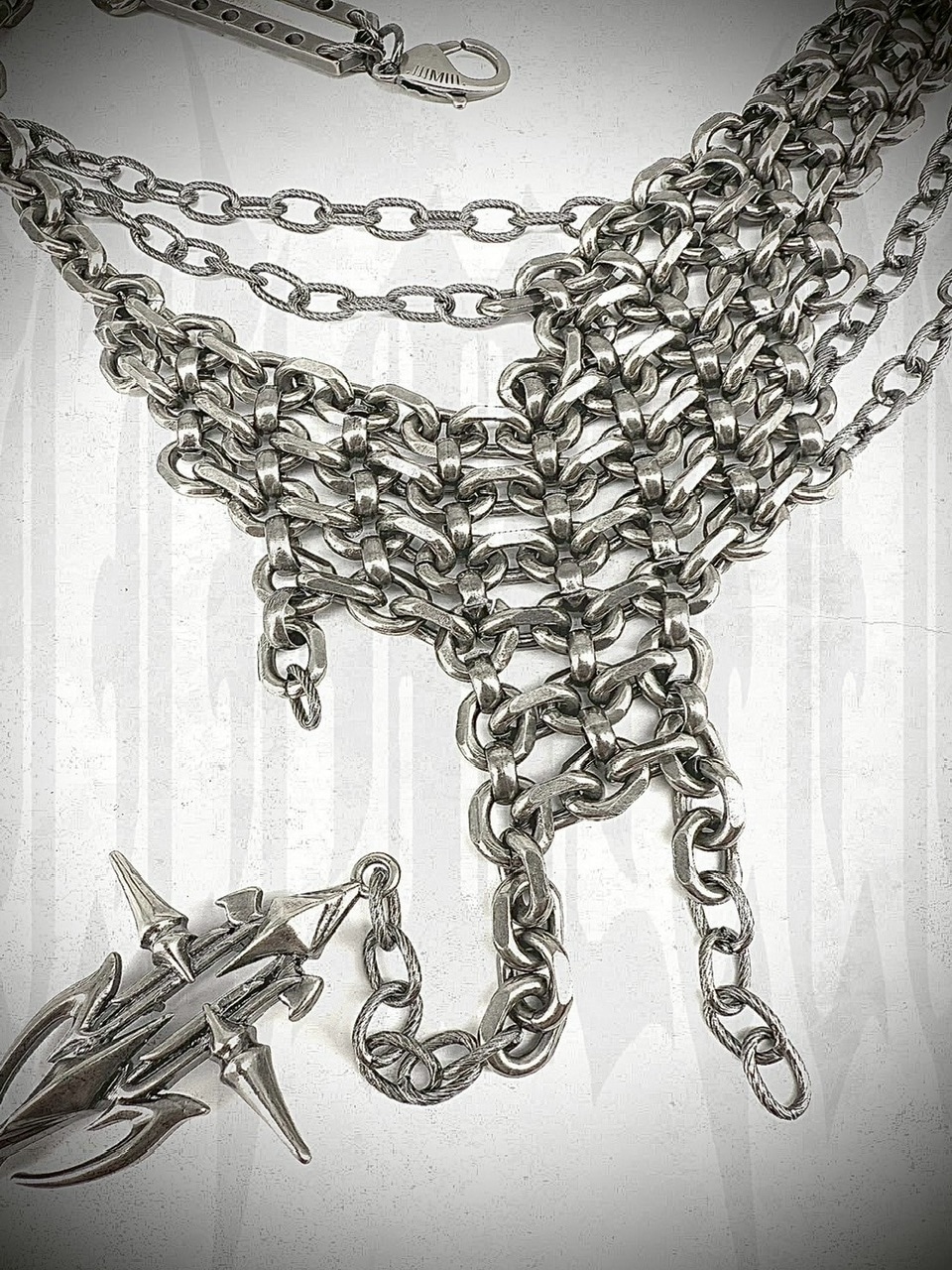 IIIMIII】Layered Gothic Spike Chain Necklace | OUR BRAND