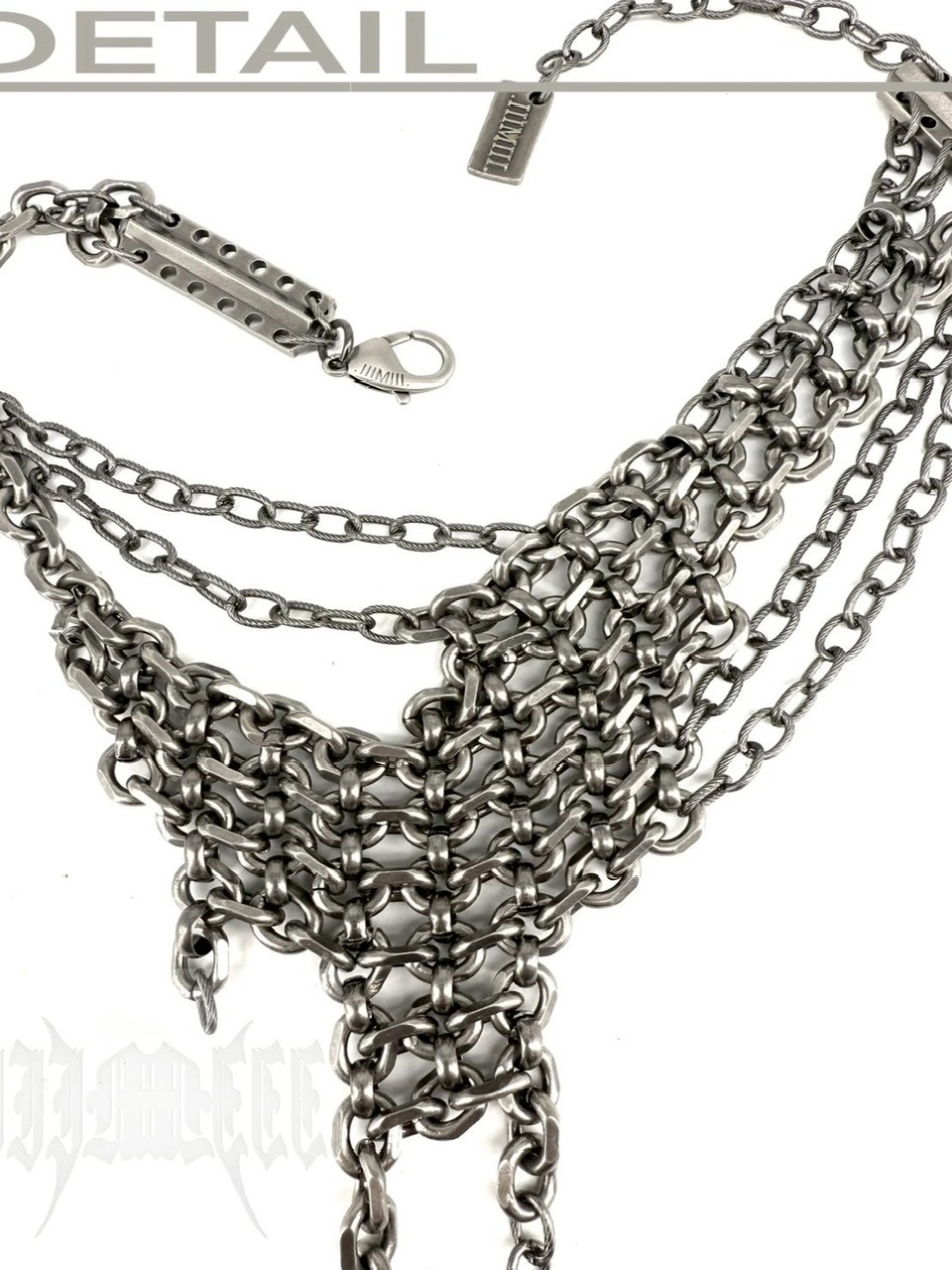 IIIMIII】Layered Gothic Spike Chain Necklace / 【イアミ