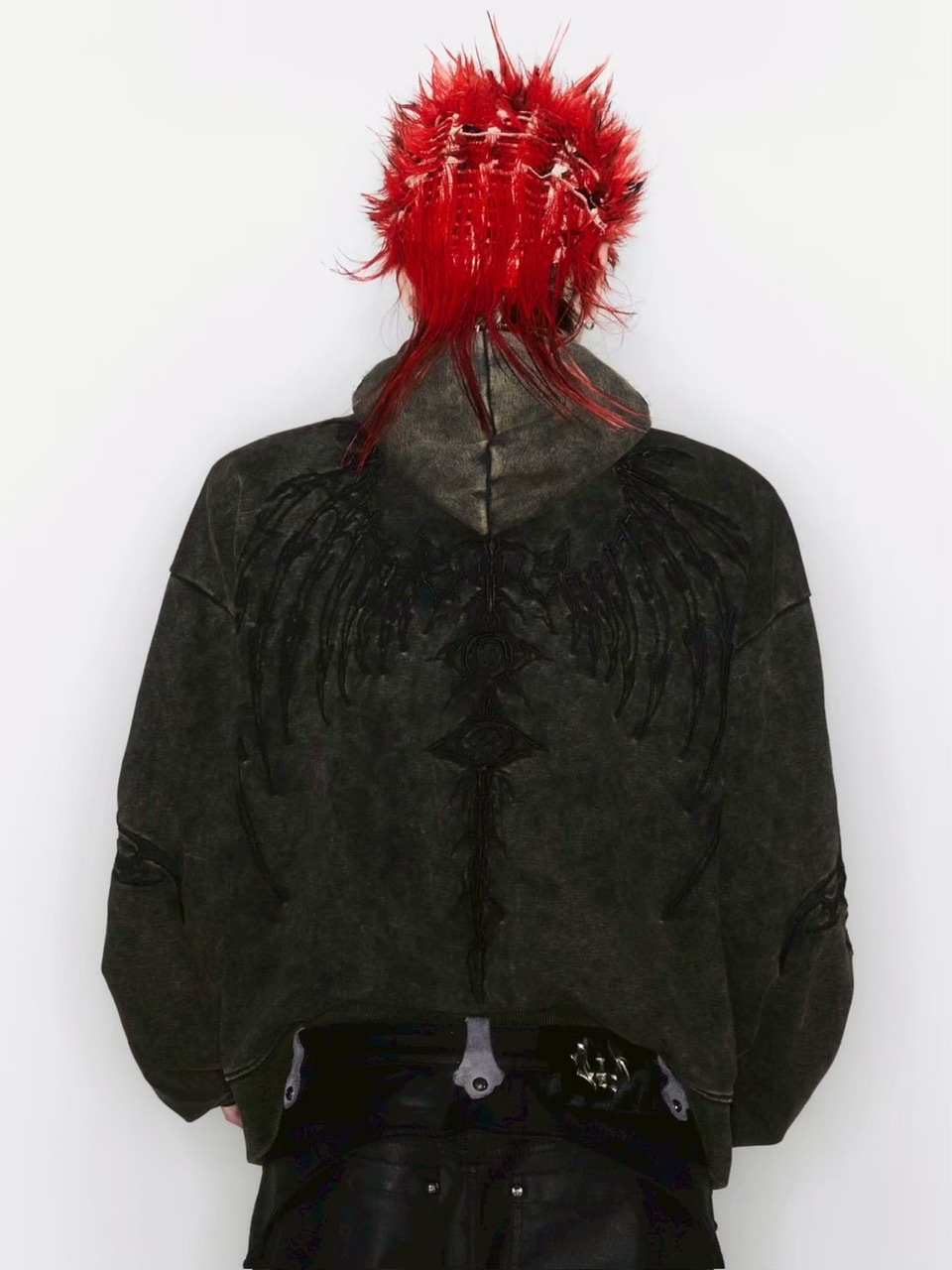 UNIZ】SKELETON KNIGHT HOODIE / 【ユニズ】刺しゅうロゴダブル