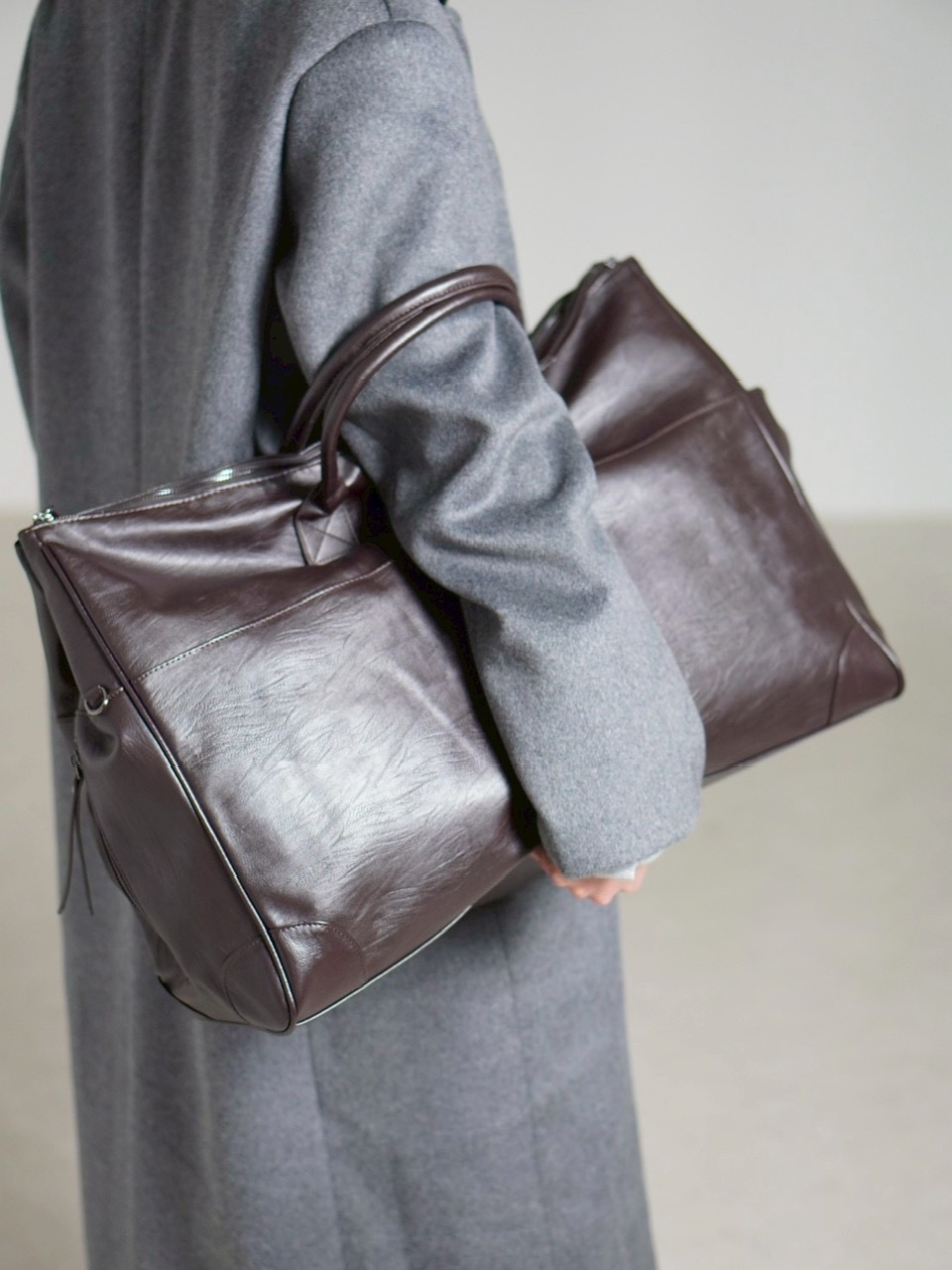 受注制【Chikashitsu +】travel big boston bag / 【チカシツプラス】トラベルビッグボストンバッグ (2color)