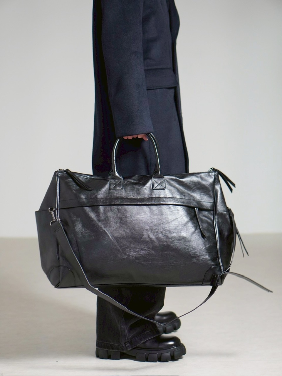 受注制【Chikashitsu +】travel big boston bag / 【チカシツプラス】トラベルビッグボストンバッグ (2color)