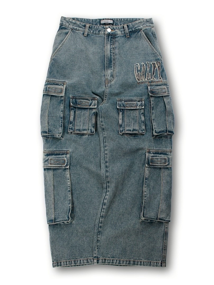 【GALFY】ぐるグニャデニムカーゴ