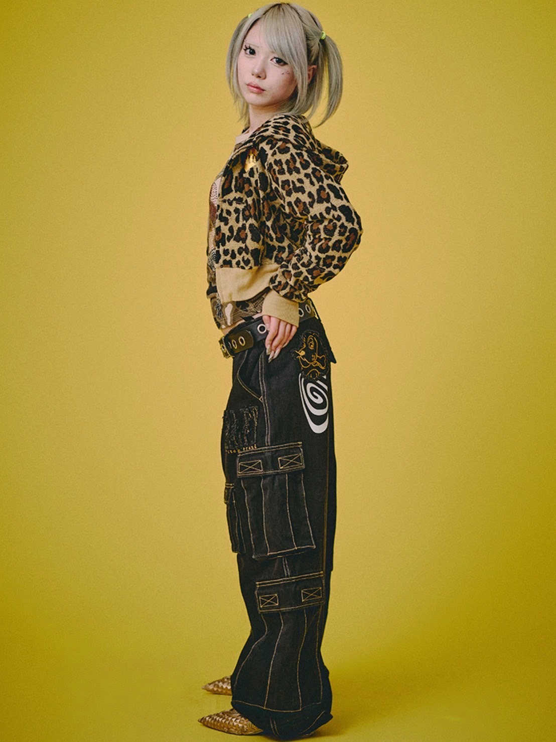 【GALFY】ぐるグニャデニムカーゴ