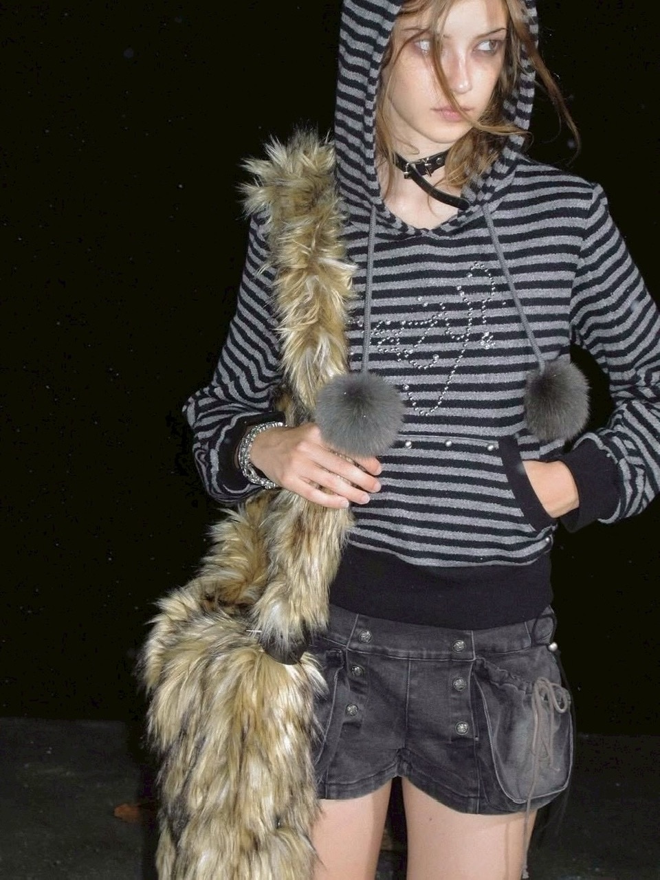 【Cest Nous】Bloom-style denim shorts / 【セヌー】レースアップリベットショートデニムパンツ