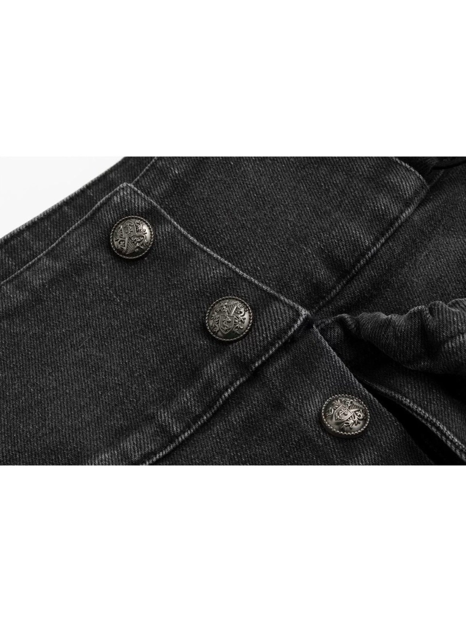 【Cest Nous】Bloom-style denim shorts / 【セヌー】レースアップリベットショートデニムパンツ