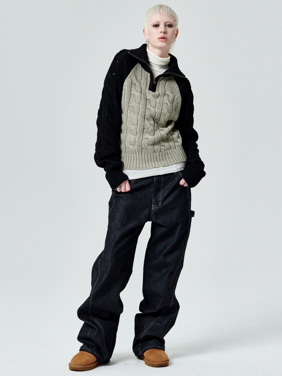 【新品未使用未開封】NKNIT pattern pullover sweat ニット NH X TOLQ ． SWEAT SHIRT