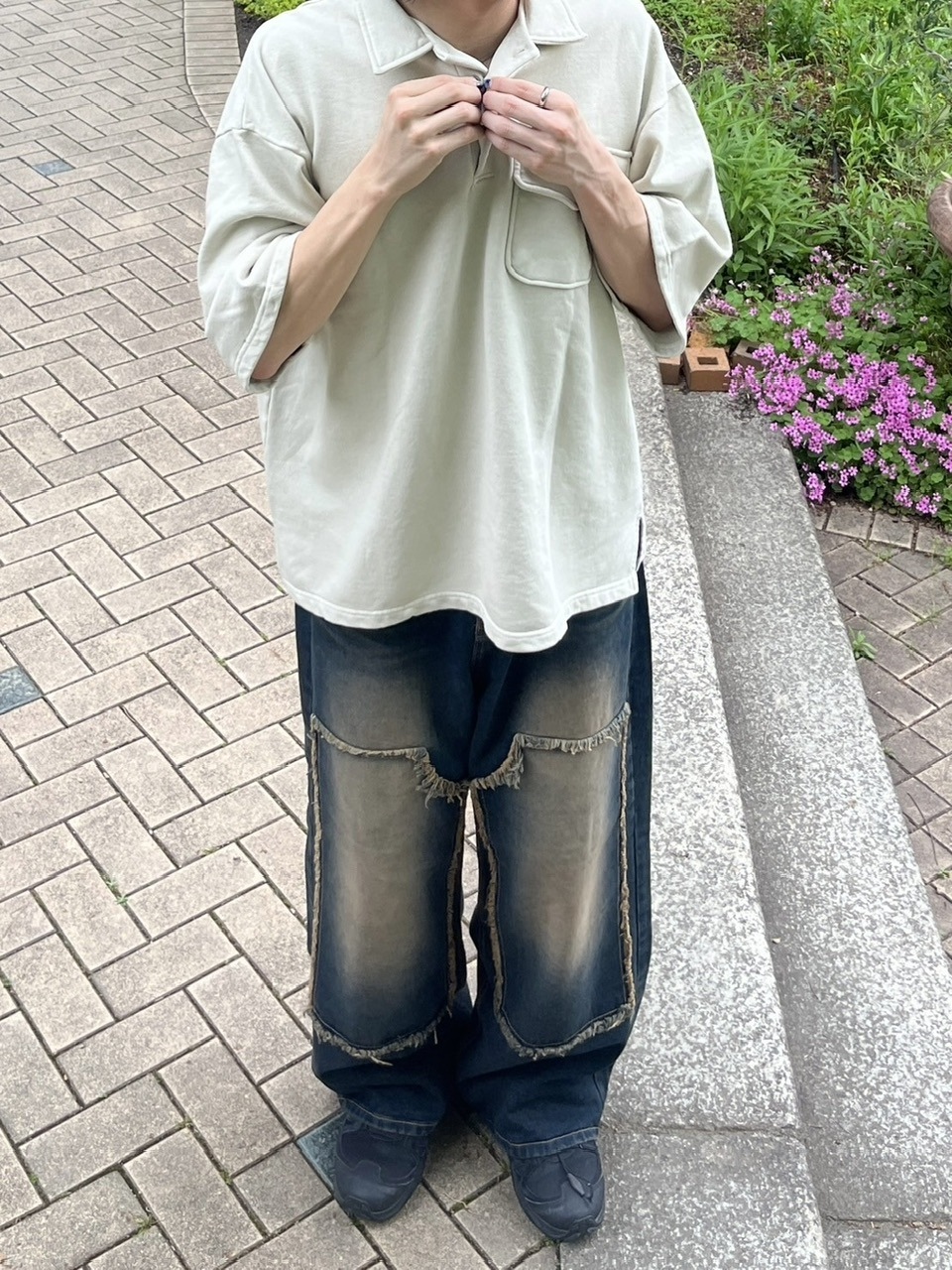 受注制【youll】vintage double knee denim pants | OUR BRAND