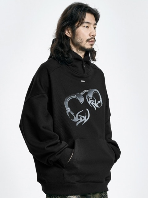 【AJOBYAJO】Tribal AJO Handcuffs Hoodie