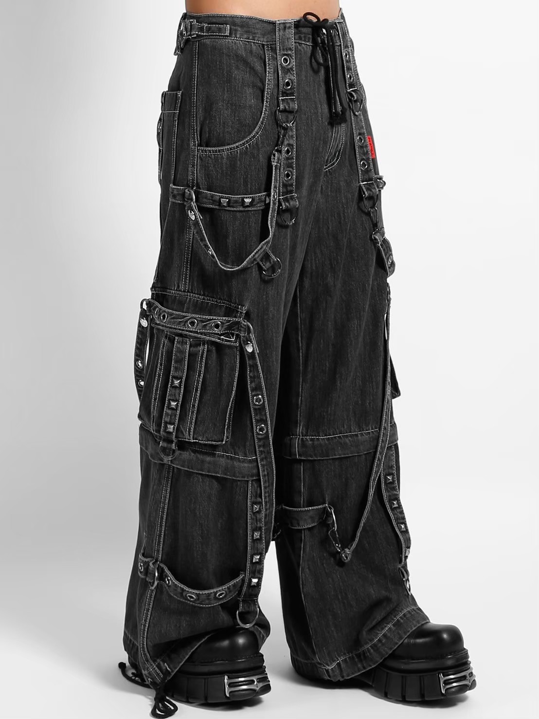 パンツ tripp nyc 2way gimmick pants 7/28再入荷【TRIPP nyc】BLACK BONDAGE PANT[IS267M